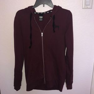 PINK Maroon Hoodie